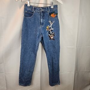 Warner Brothers embroidered vintage jeans size 12 in EUC